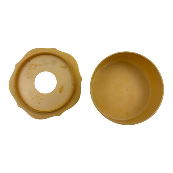 Vintage Celluloid‎ Hair Receiver with Grooming Tools – Antique Vanity Set - Picture 3 of 8